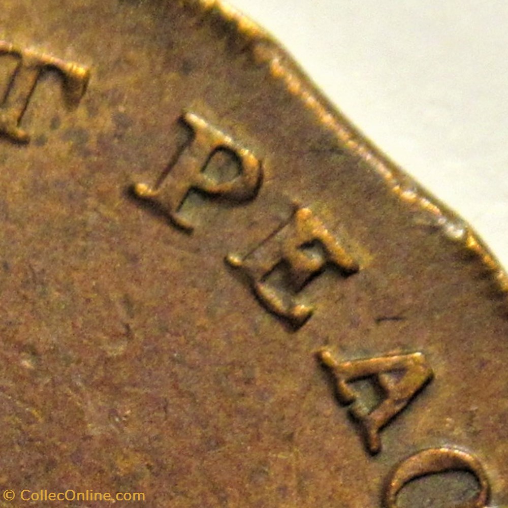 monnaies monde irlande 1795 halfpenny god grant peace dublin ireland