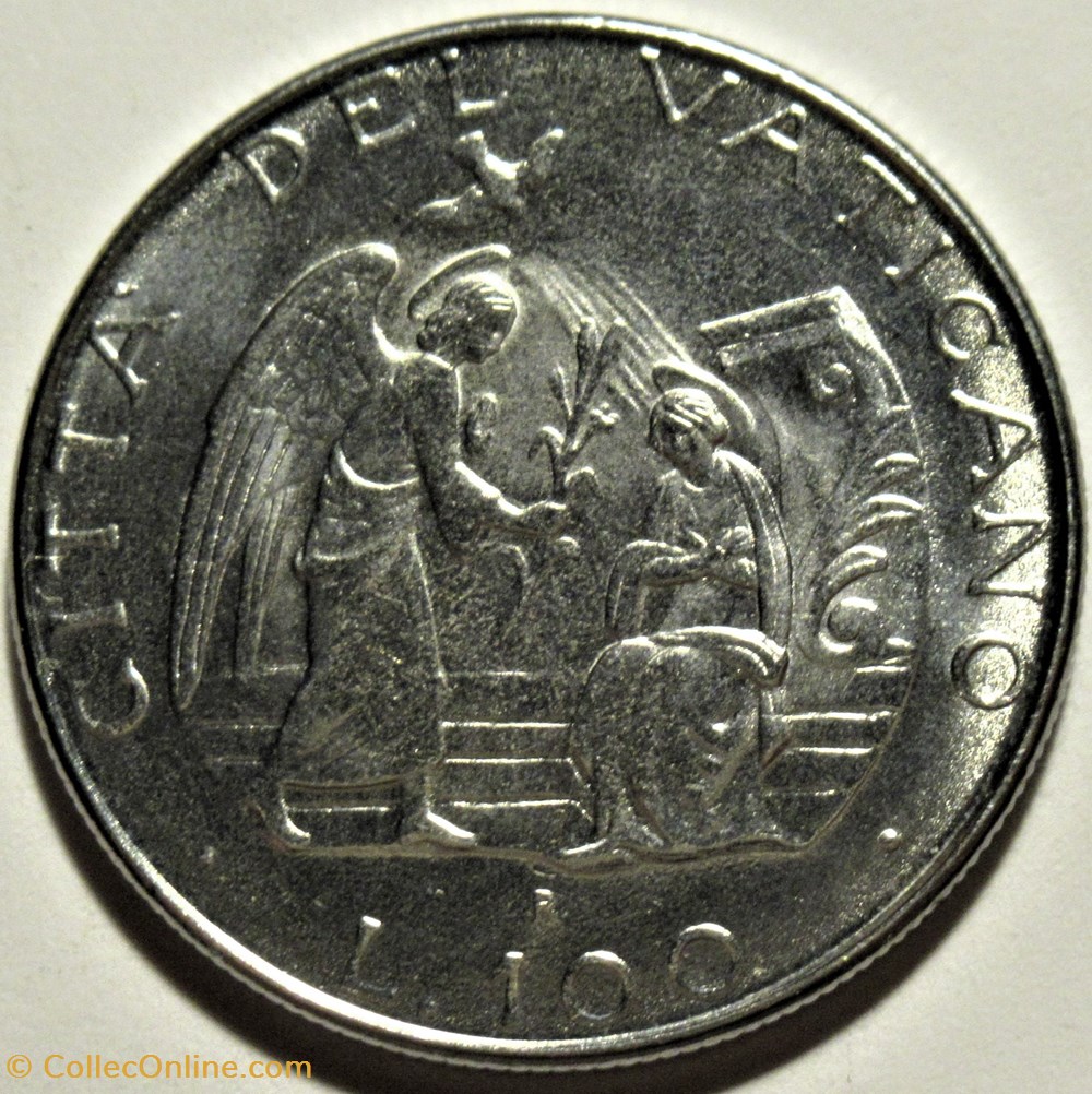 Ioannes Paulus II - 100 Lire 1987, Città del Vaticano, Roma - l'Annunciazione 3 monnaies monde ioannes paulus ii 100 lire 1987 citta del vaticano roma annunciazione