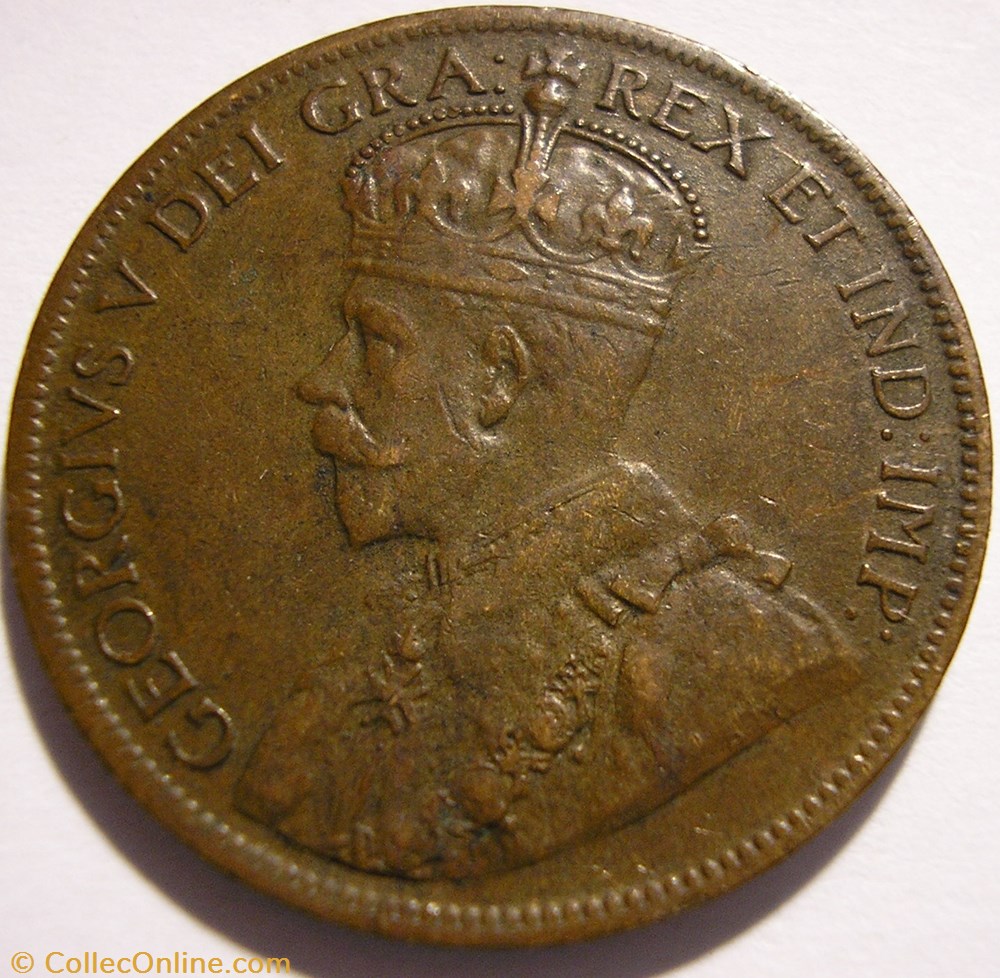 George V - 1 Cent 1915 monnaie monde canadum george v 1 cent 1915