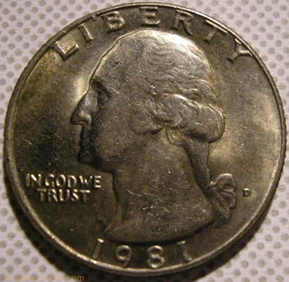 1981 Denver Quarter Dollar monnaie monde etat uni 1981 denver quarter dollar