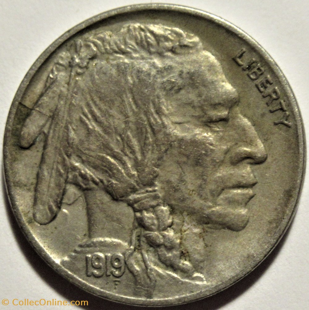 1919 5 Cents - 3 Errors (ex.2) monnaies monde etats unis 1919 5 cents 3 errors ex 2