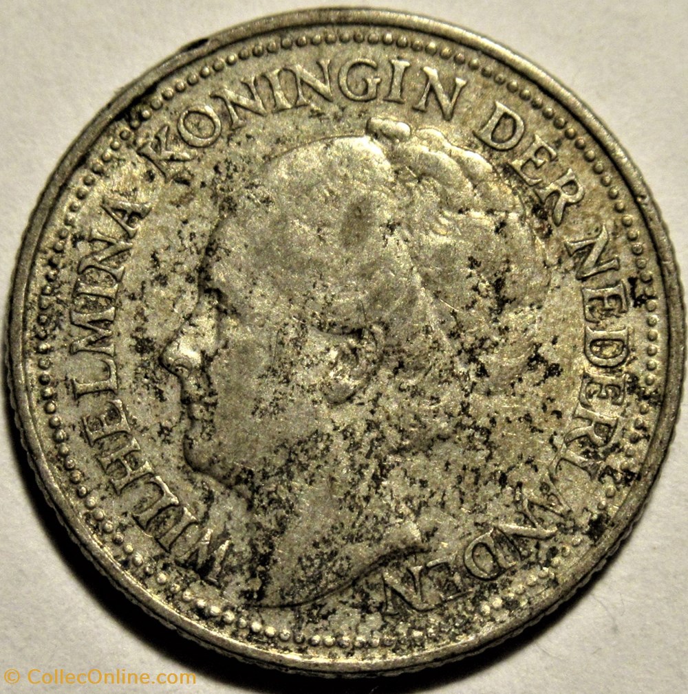Wilhelmina of Nederland - 10 Cents 1936 2 monnaies monde pays bas wilhelmina of nederland 10 cents 1936