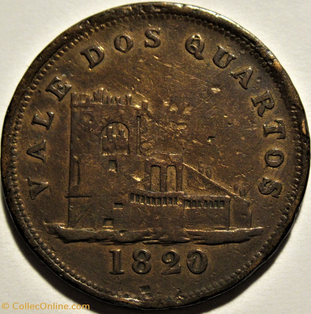 George III - Dos Quartos 1820, James Spittle - Gibraltar monnaies monde george iii dos quartos 1820 james spittle gibraltar