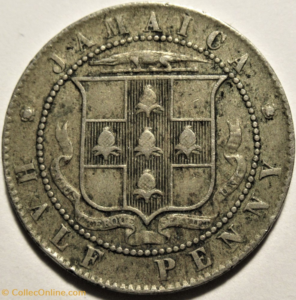 George V - Half Penny 1916 - Jamaica monnaies monde jamaique george v half penny 1916 jamaica