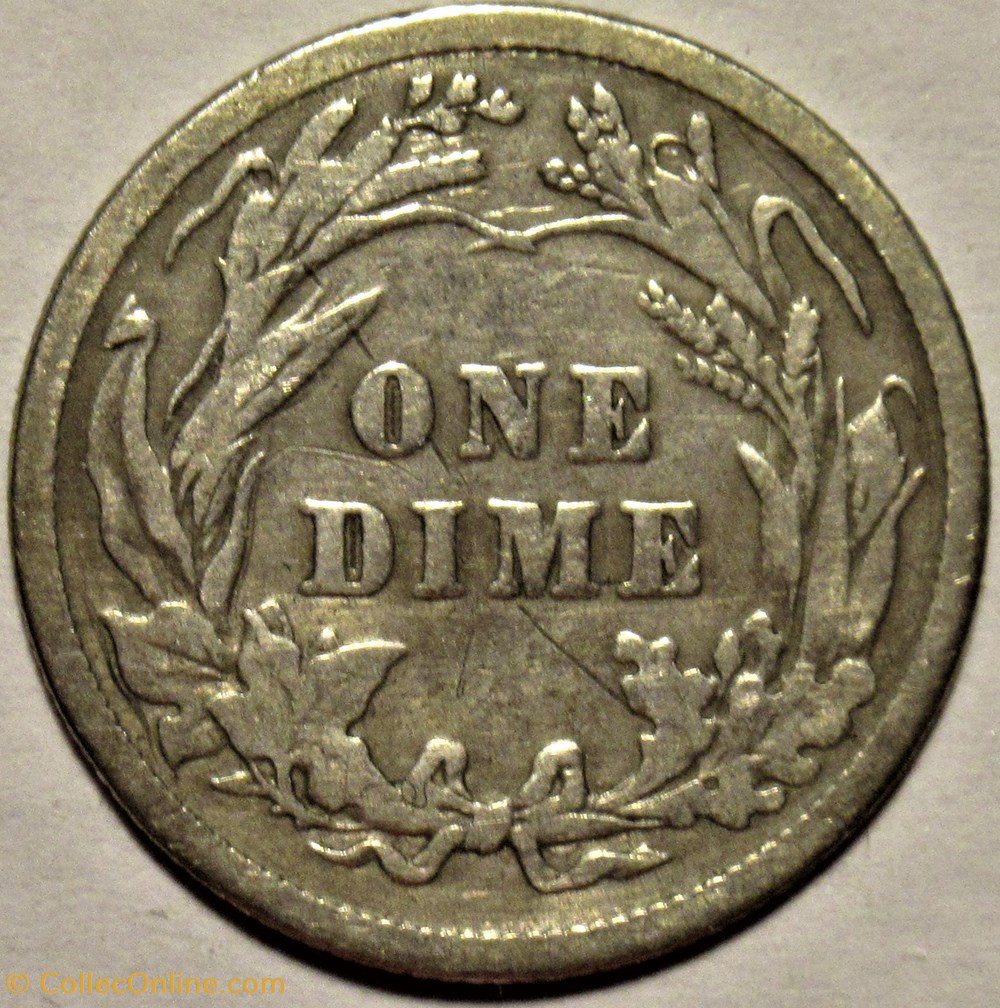 1908 Dime - Doubled Denticles monnaies monde etats unis 1908 dime doubled denticles