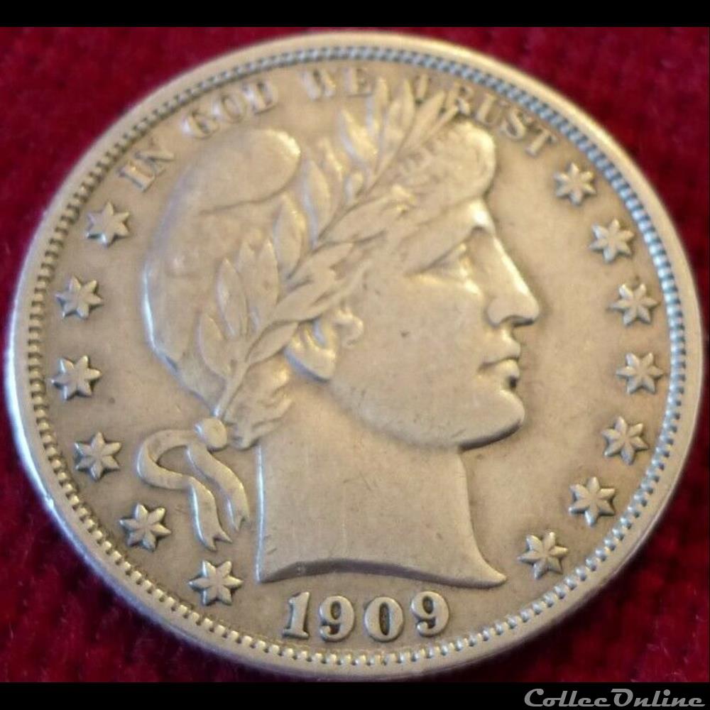 1909 Half Dollar monnaies monde etats unis 1909 half dollar