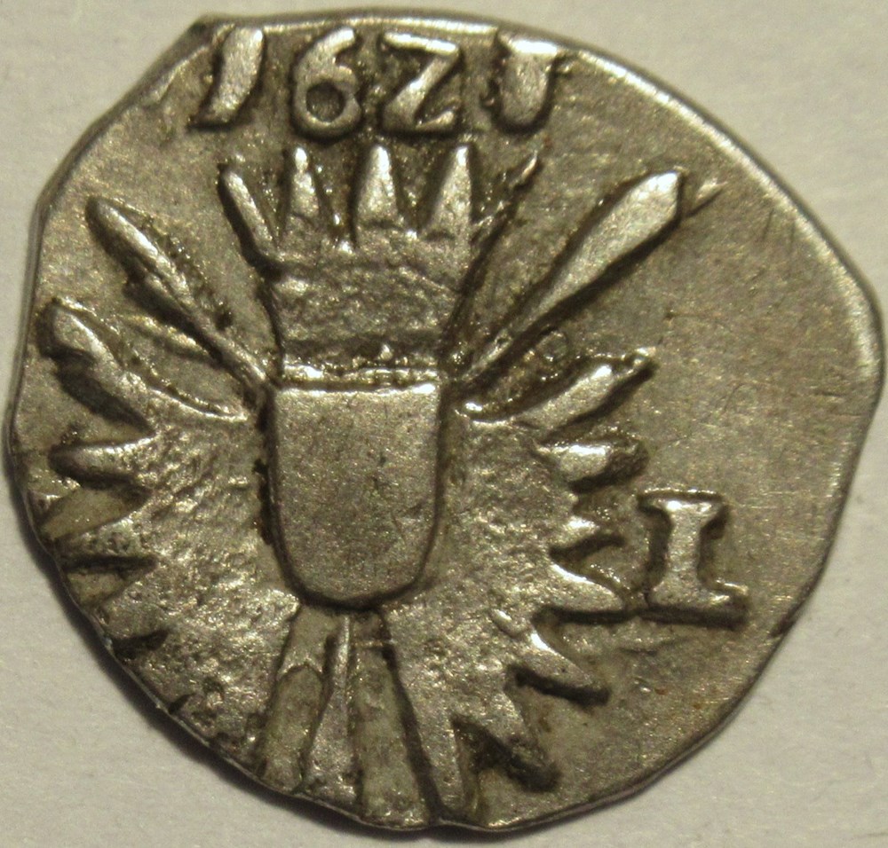 2 Schilling Lübisch, 1621 - Duchy of Schleswig-Holstein-Sonderburg - Johann (Hans) monnaies monde allemagne 2 schilling lubisch 1621 duchy of schleswig holstein sonderburg johann hans