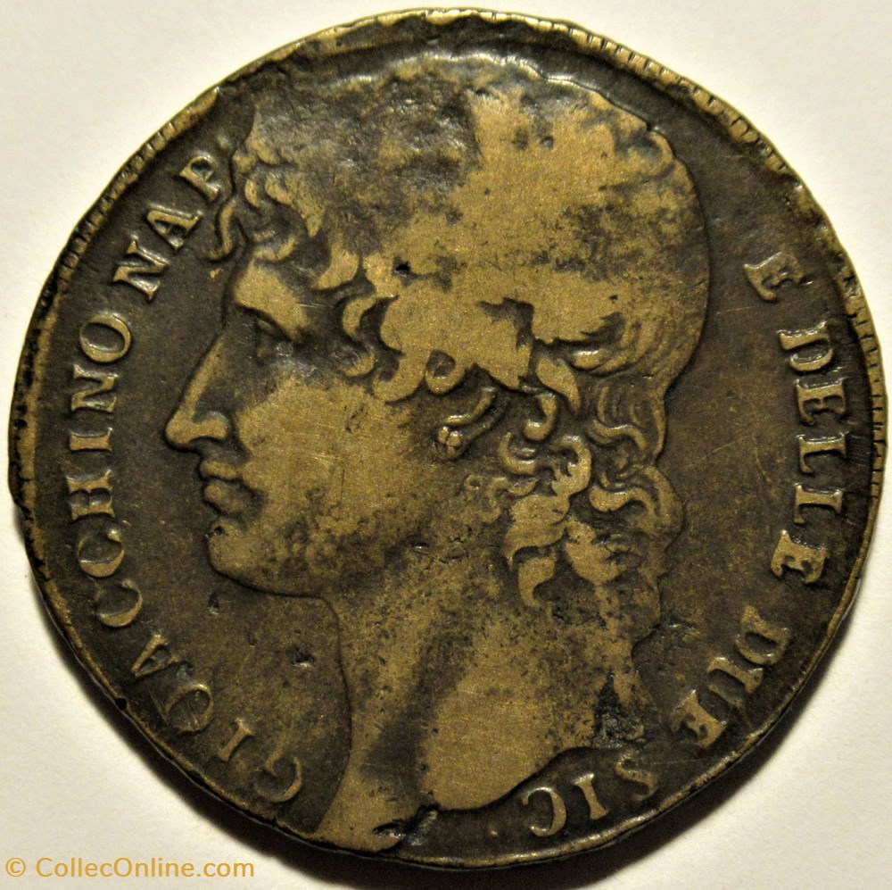 monnaies europe medievale royaume de naples 1810 regno di napoli 3 grana joachim murat ex 2 error filled die