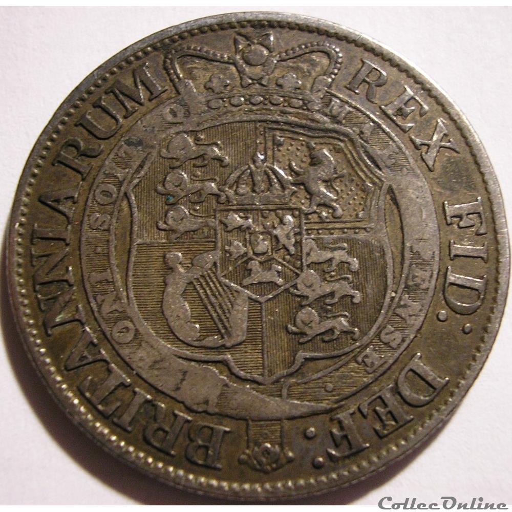 George III - Half Crown 1819 - United Kingdom of Great Britain 4 monnaie monde royaume george iii half crown 1819 united kingdom of great britain
