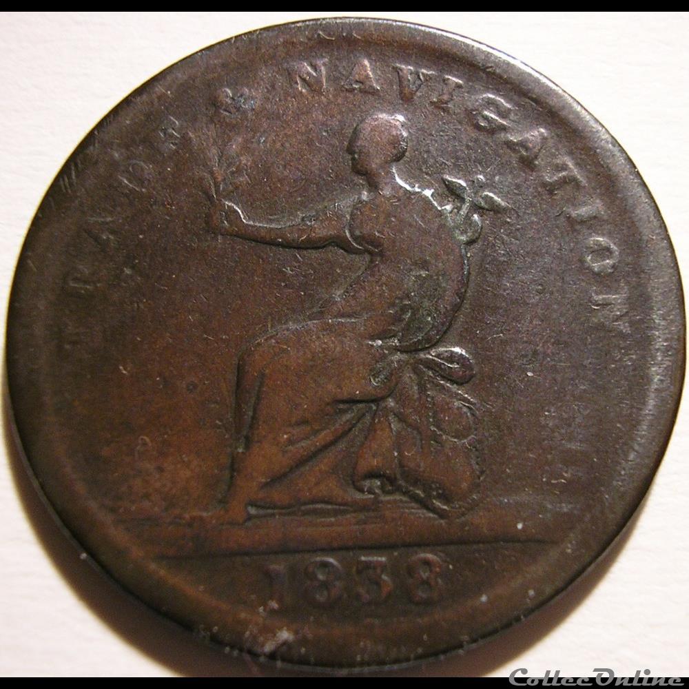 1838 One Stiver - British Guiana (ex.2) monnaie monde guyana 1838 one stiver british guiana ex 2