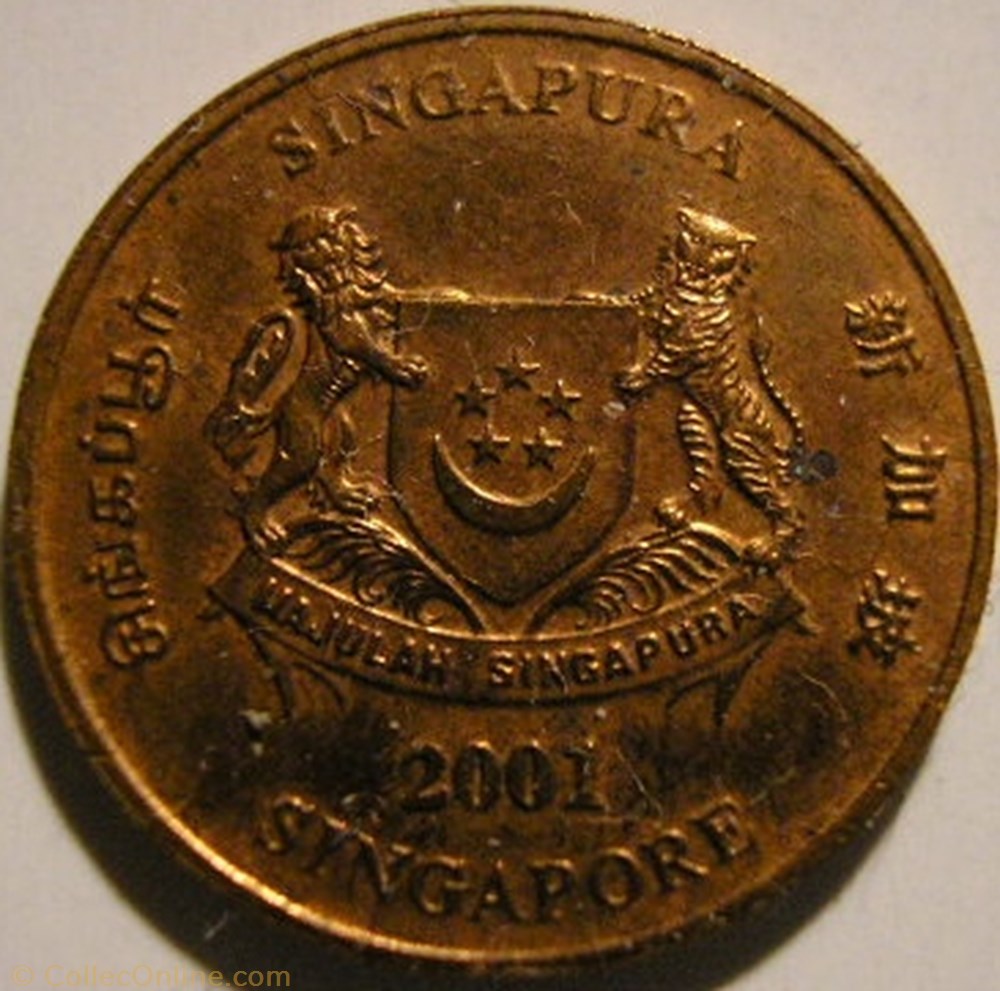 Singapore - 1 Cent 2001 monnaie monde singapour singapore 1 cent 2001