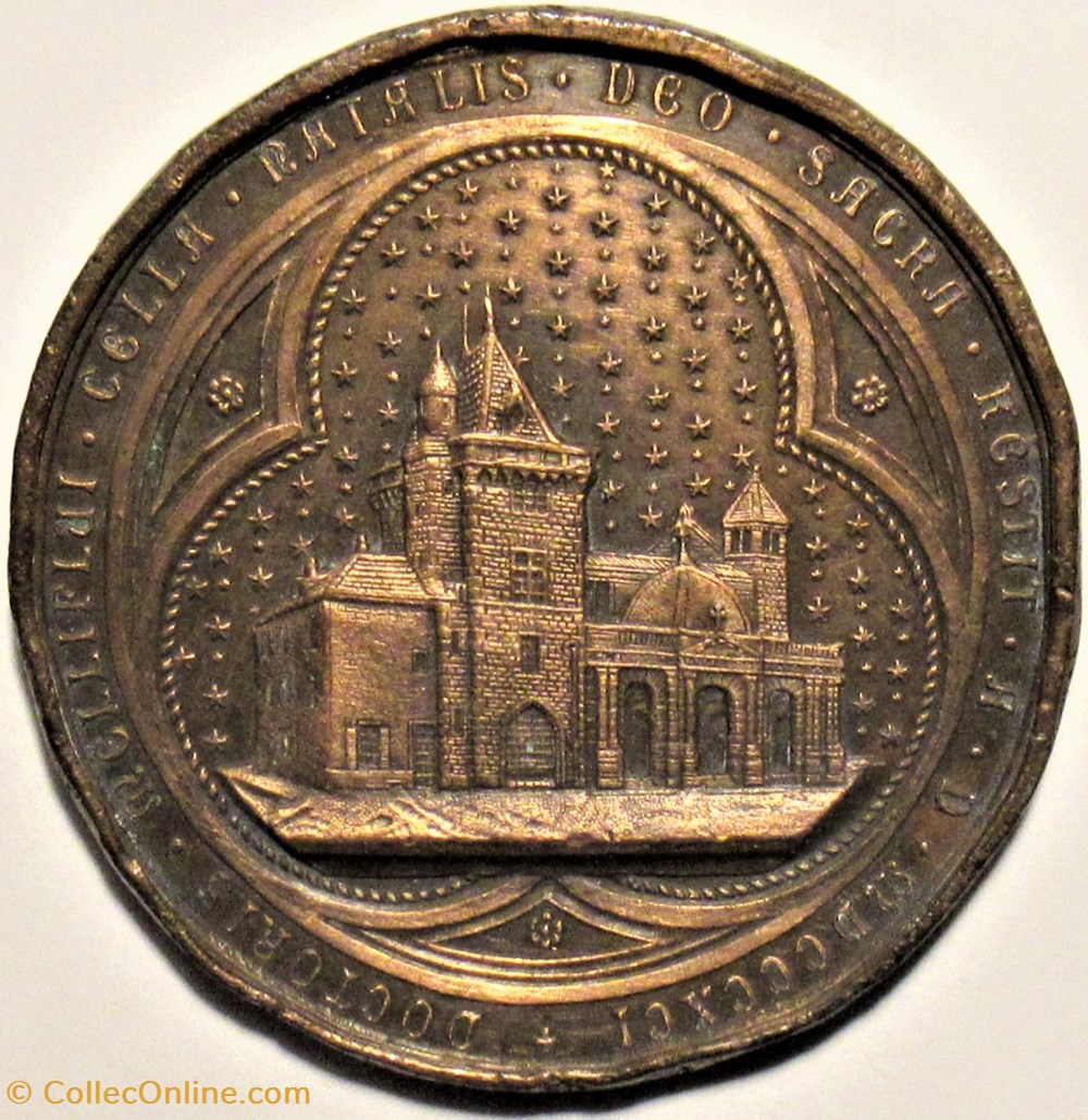 Médaille 800e anniversaire de Saint-Bernard 1091-1891 medailles religieuses medaille 800e anniversaire de saint bernard 1091 1891