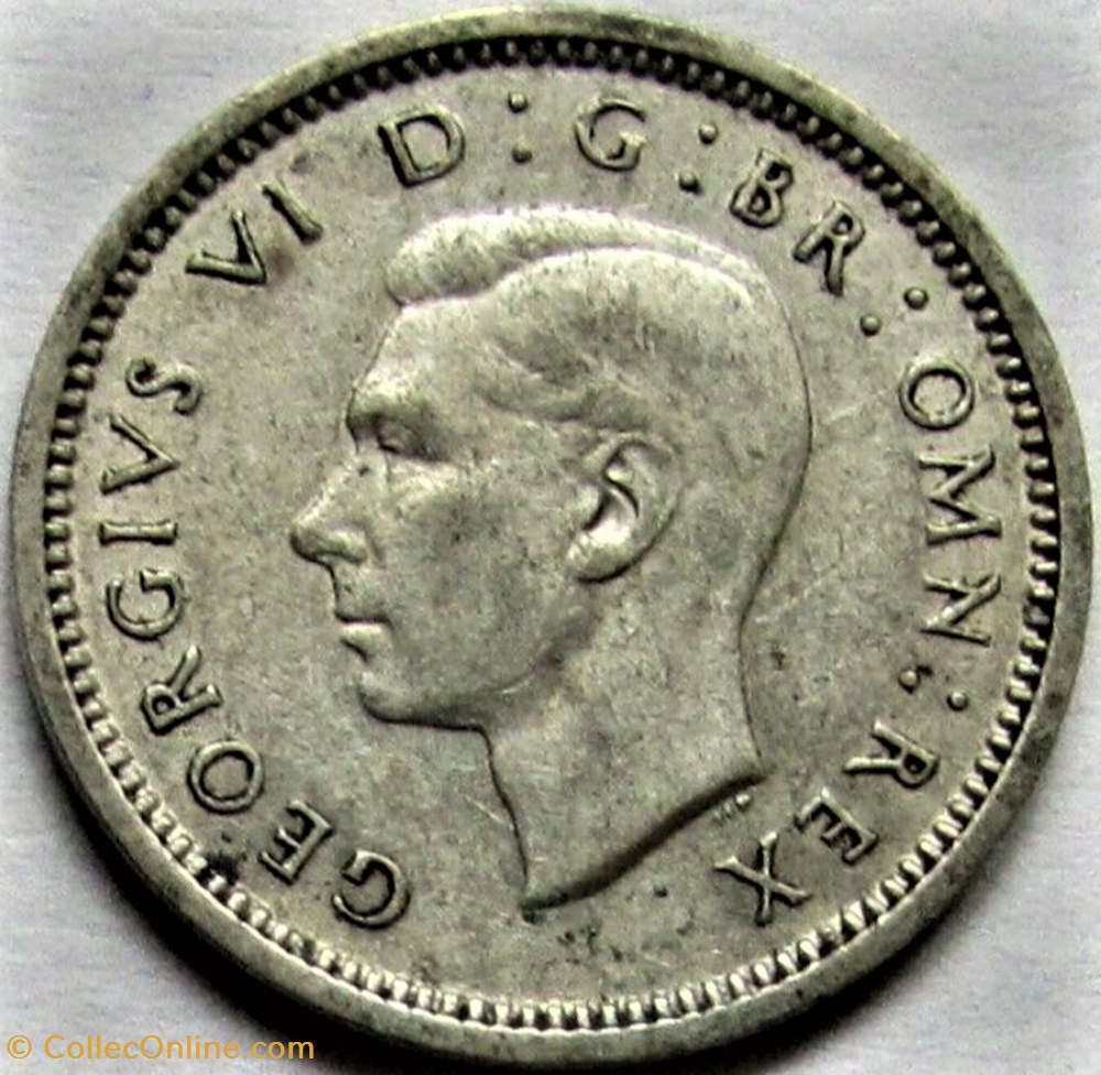George VI - 3 Pence 1940 - Great Britain 2 monnaies monde royaume uni george vi 3 pence 1940 great britain