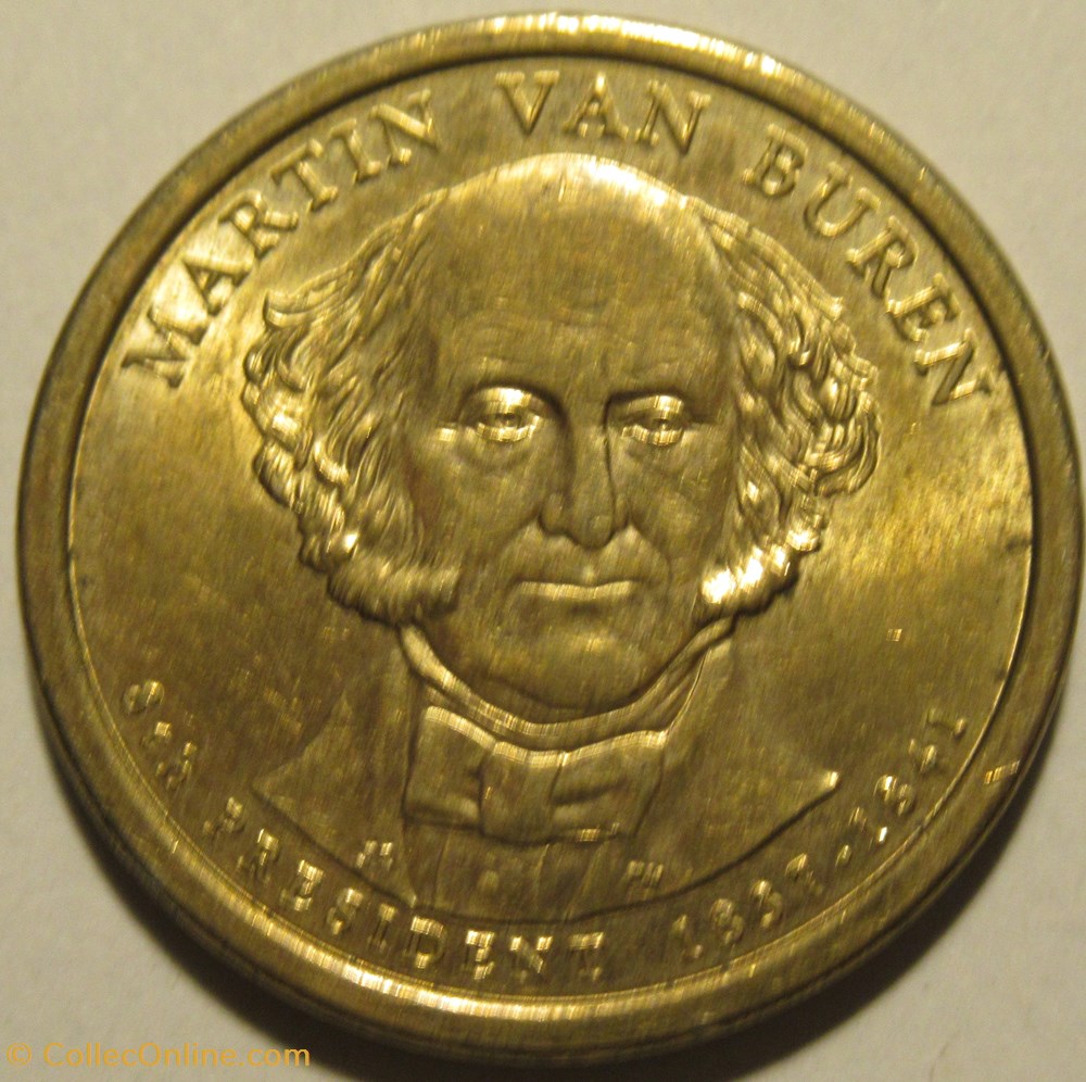 monnaies monde etats unis martin van buren 2008 one dollar philadelphia mint