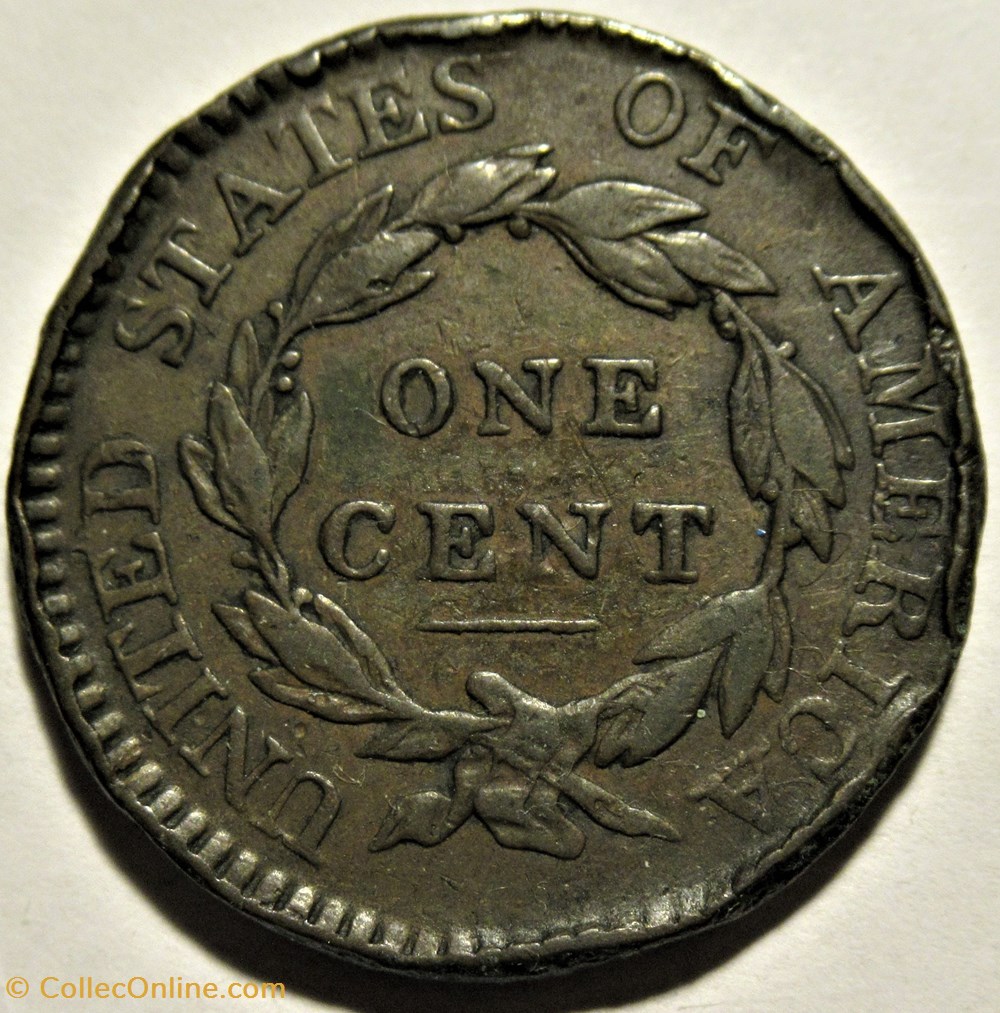 1817 One Cent (ex.2) monnaies monde etats unis 1817 one cent ex 2