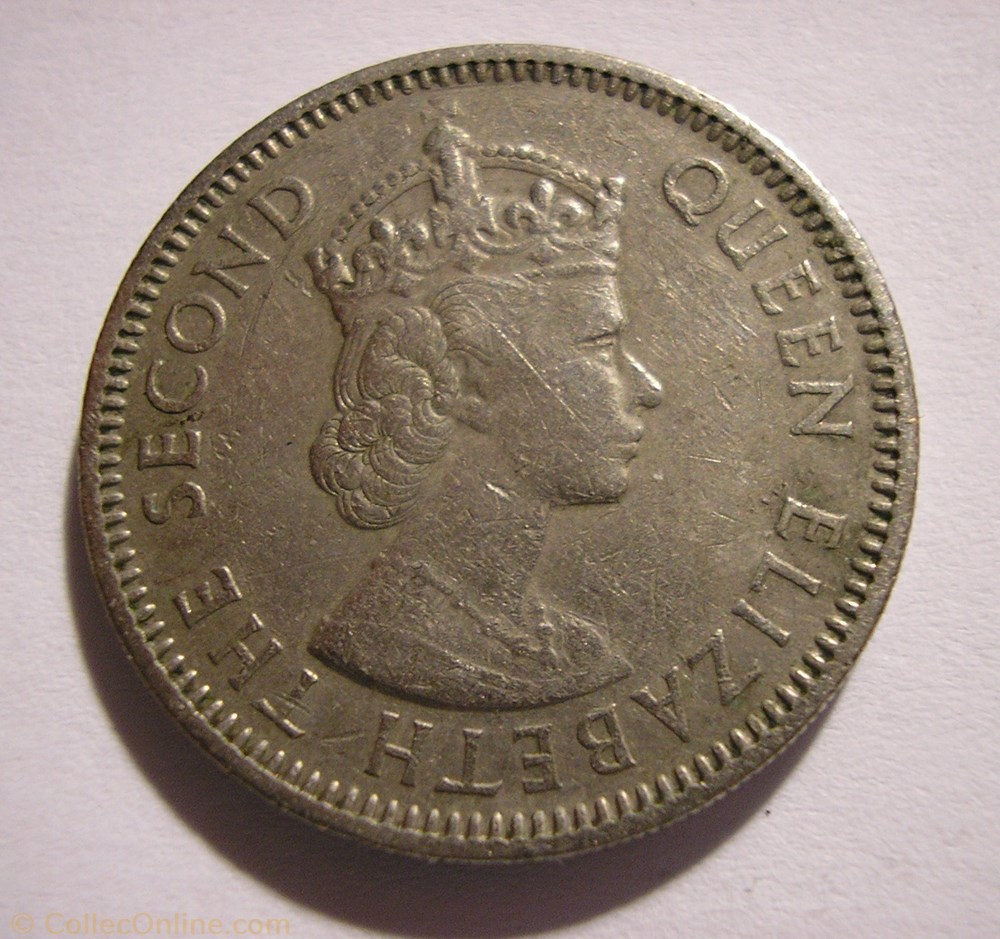 Elizabeth II - 25 Cents 1965 - Caribbean Islands monnaie monde saint vincent le grenadine elizabeth ii 25 cents 1965 caribbean islands