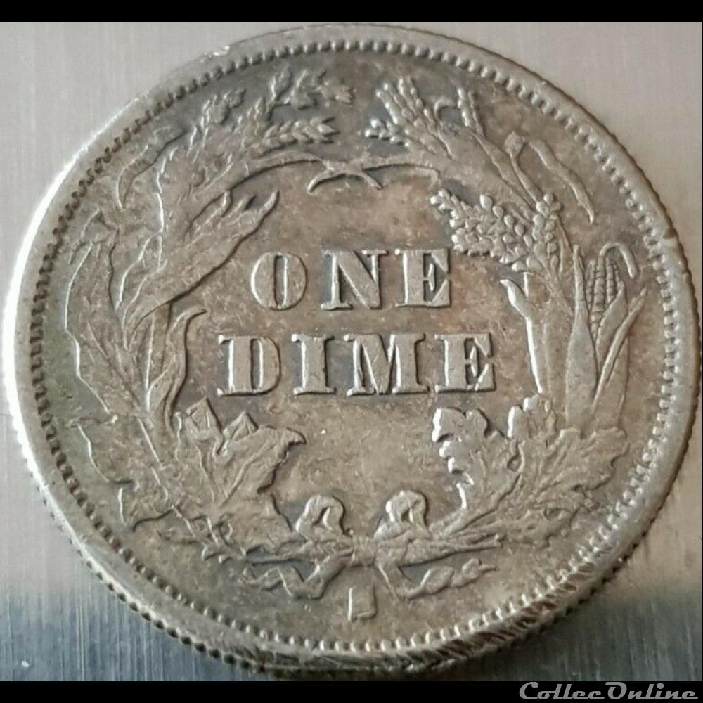 monnaie monde etat uni 1876 s dime 10 cents