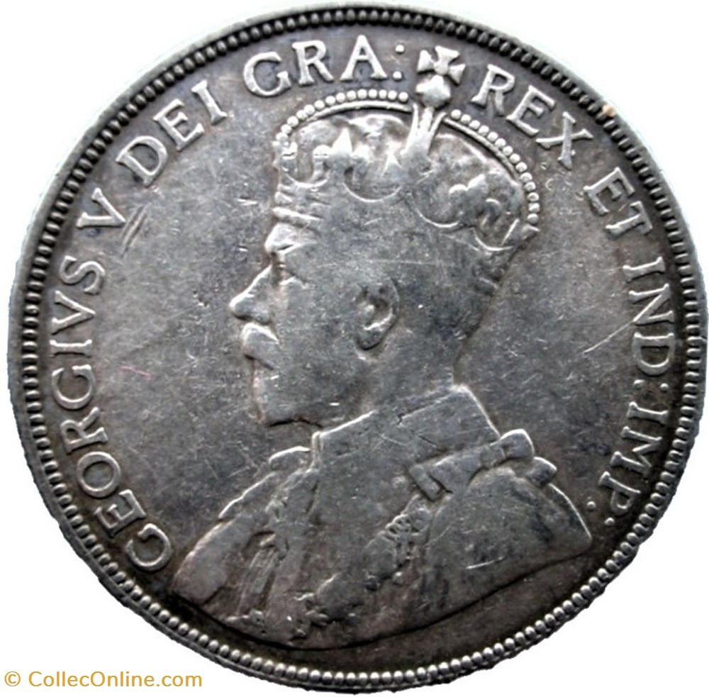 George V - Eighteen Piastres 1921 - Cyprus 2 monnaies monde chypre george v eighteen piastres 1921 cyprus