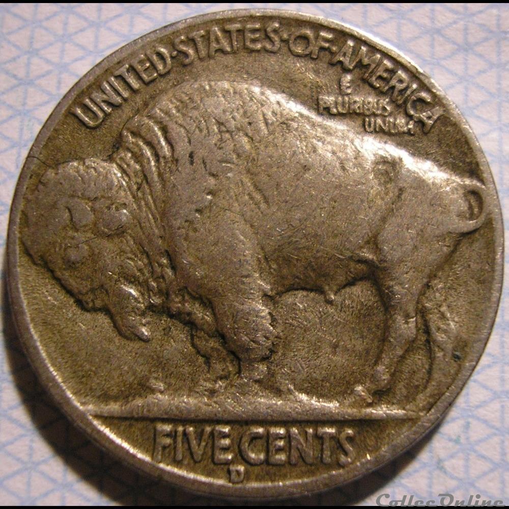 1937 Denver 5 Cents - Repunched Mint (ex.2) monnaie monde etat uni 1937 denver 5 cents repunched mint ex 2