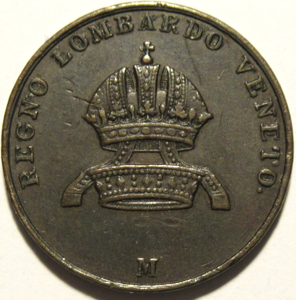 1846 Regno Lombardo-Veneto, 3 Centesimi Milano - Ferdinando I monnaies monde italie 1846 regno lombardo veneto 3 centesimi milano ferdinando i