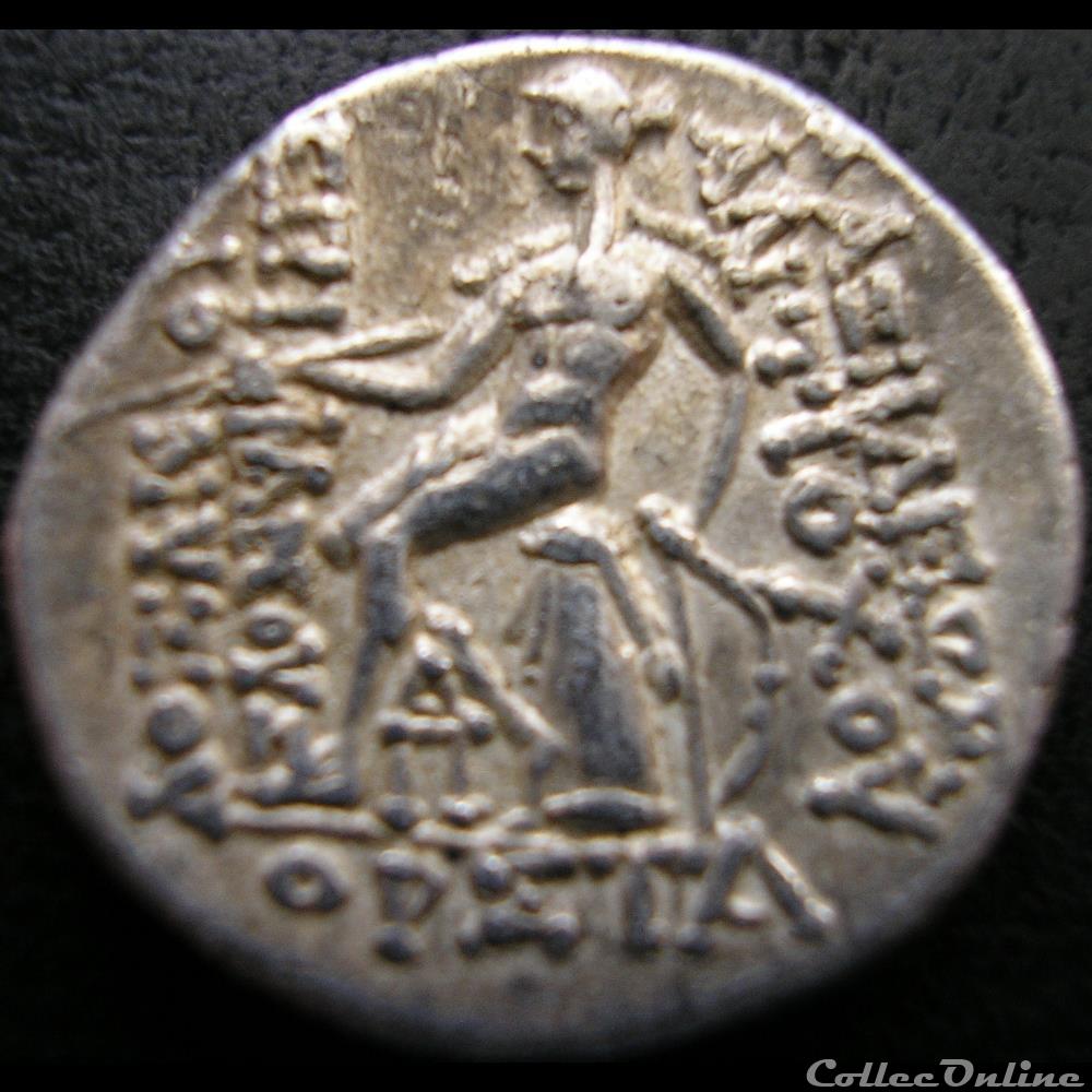 Antiochos VI Dionysos 145-142 BC. - Drachm 3 monnaie antique av jc ap grecque antiochos vi dionysos 145 142 bc drachm