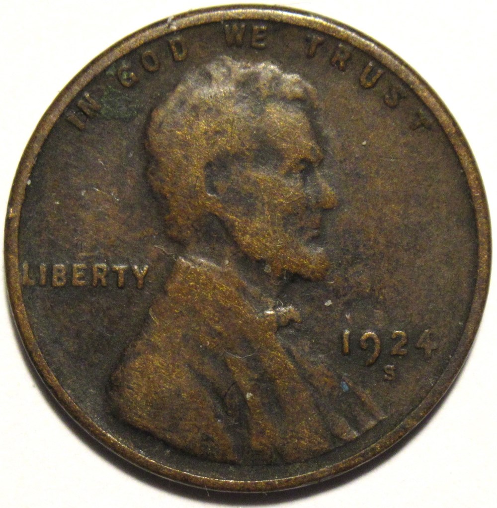 1924 S One Cent monnaies monde etats unis 1924 s one cent