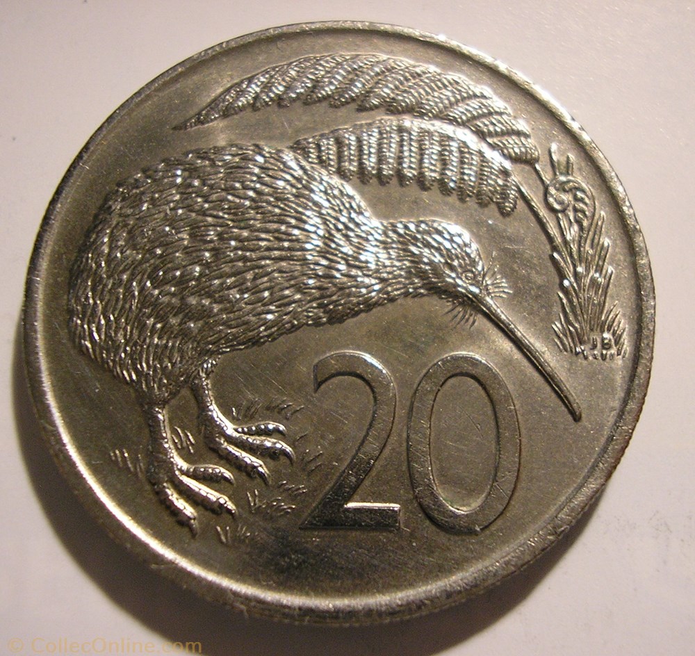 Elizabeth II - 20 Cents 1977 - New Zealand monnaie monde nouvelle zelande elizabeth ii 20 cents 1977 new zealand