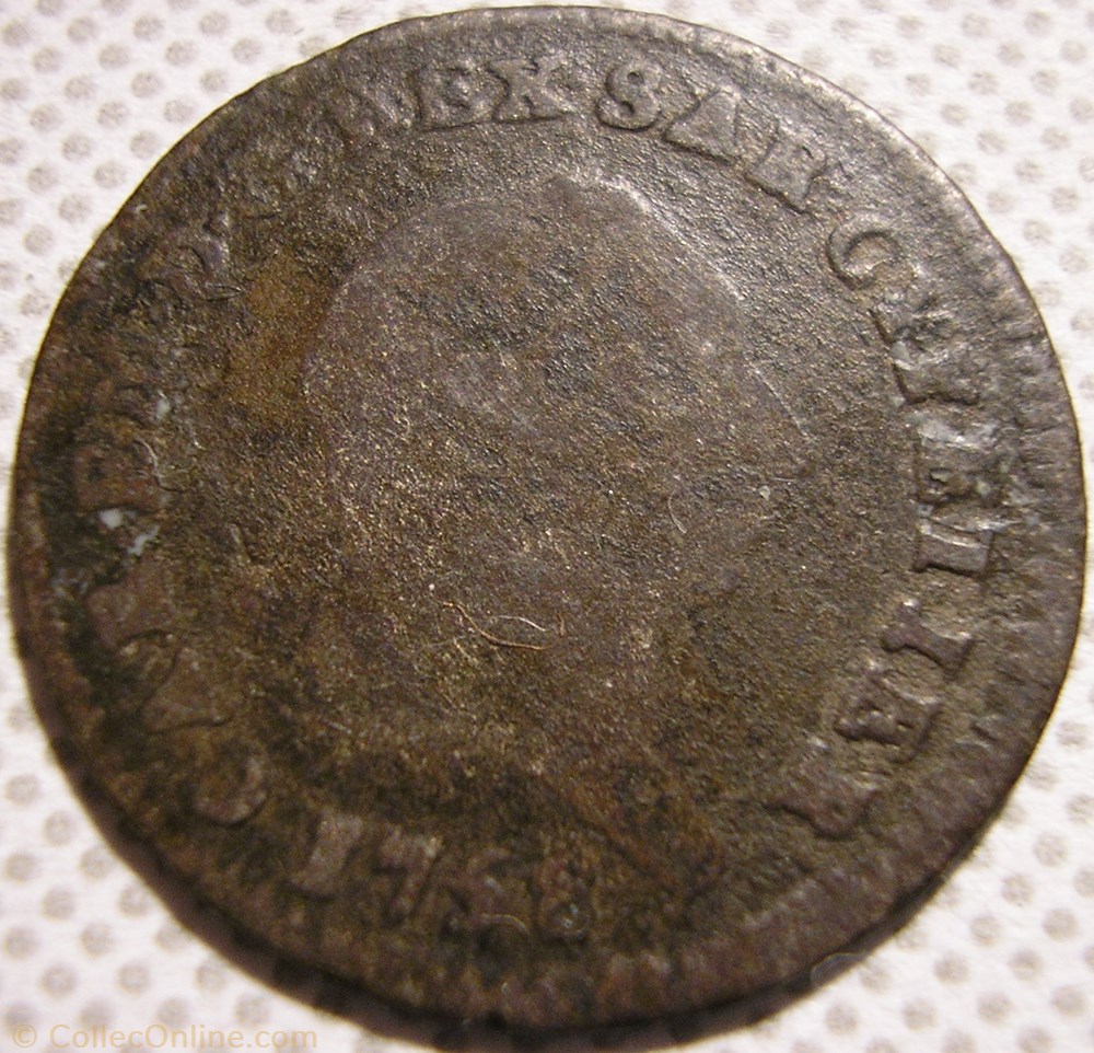 monnaie monde italie 1758 royaume de sardaigne 2 6 soldi charles emmanuel iii