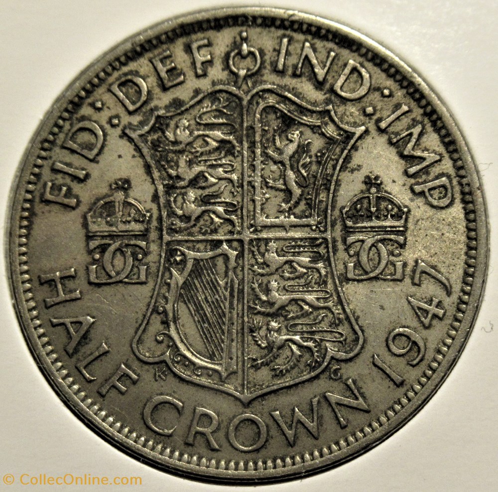 George VI - Half Crown 1947 - Great Britain monnaies monde royaume uni george vi half crown 1947 great britain