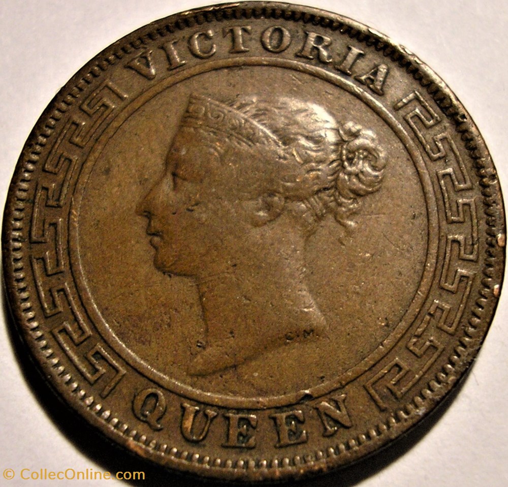 Victoria - One Cent 1870 - Ceylon (ex.2) monnaies monde sri lanka victoria one cent 1870 ceylon ex 2