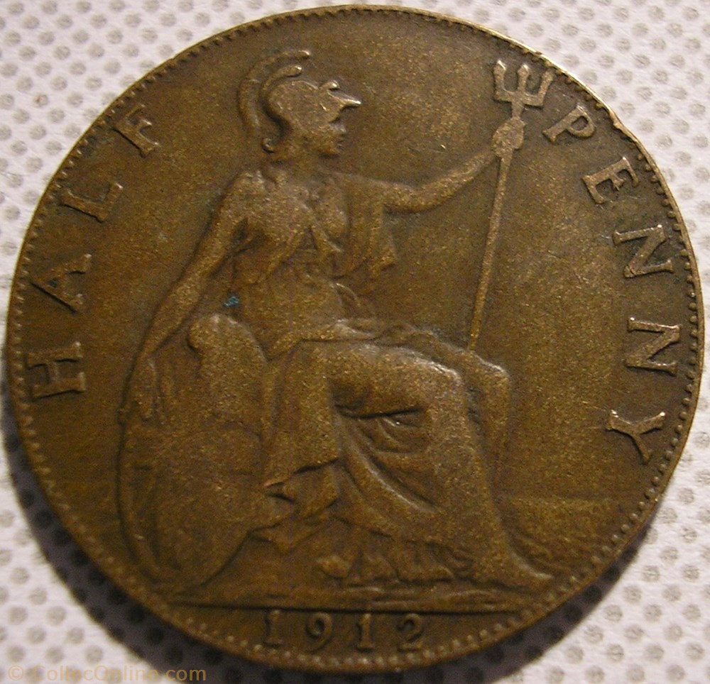 George V - Half Penny 1912 - United Kingdom monnaie monde royaume george v half penny 1912 united kingdom