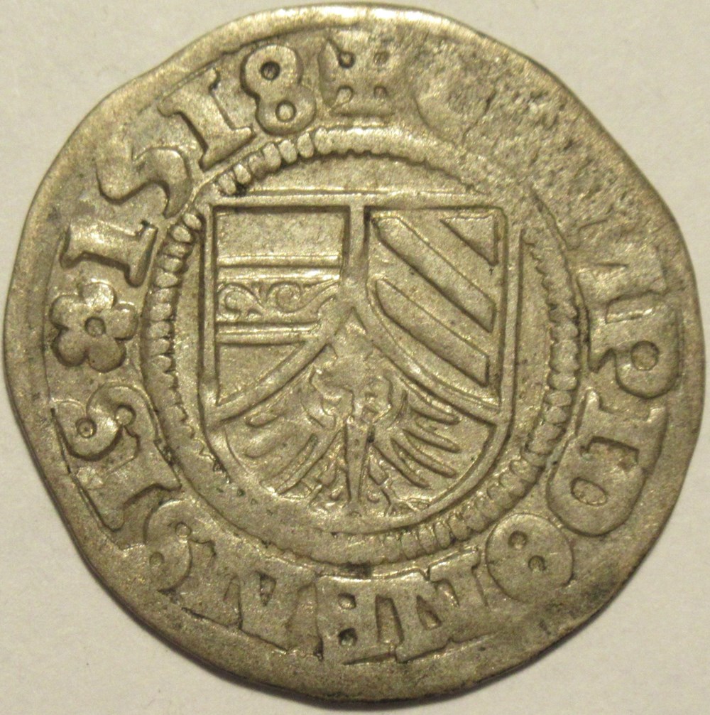 1/2 Batzen 1518 Kempten - Maximilian I, Holy Roman Emperor monnaies europe medievale saint empire romain germanique 1 2 batzen 1518 kempten maximilian i holy roman emperor