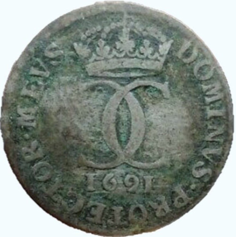 monnaies monde suede sweden karl xi 5 ore 1691