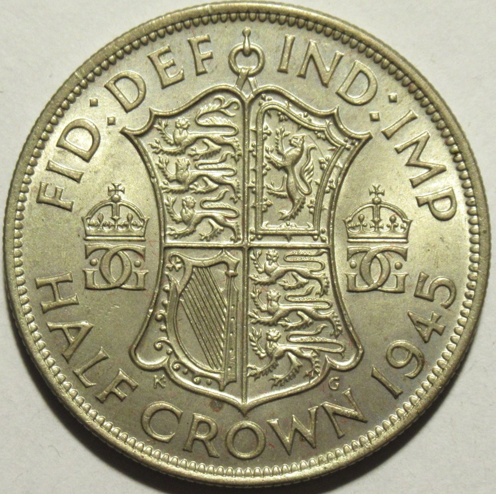 George VI - Half Crown 1945 - Great Britain monnaies monde royaume uni george vi half crown 1945 great britain