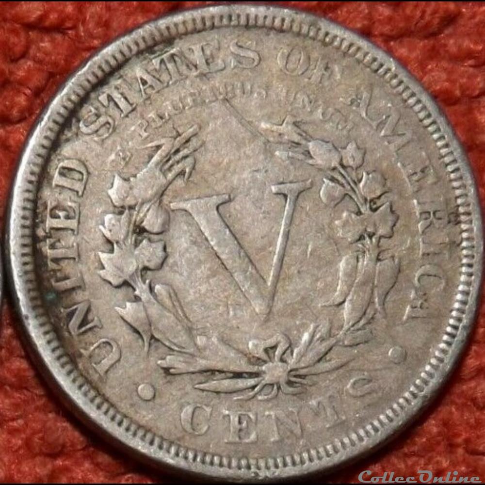 1895 5 Cents monnaie monde etat uni 1895 5 cents