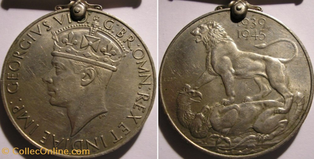 militarium medaille insigne george vi 1939 1945 war medal uk