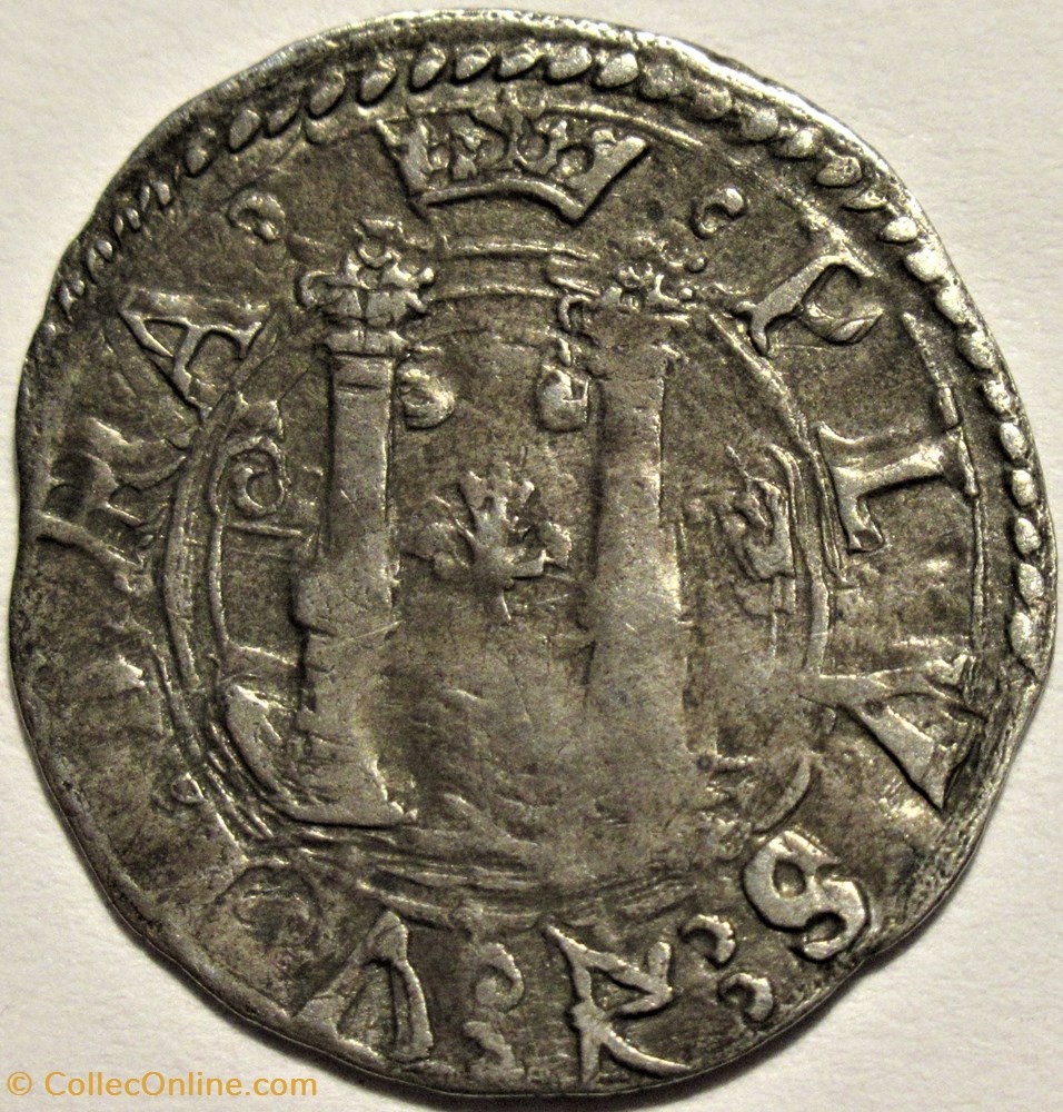 ca.1546 Royaume de Naples, Cinquina - Charles Quint d'Espagne 3 monnaies europe medievale ca 1546 royaume de naples cinquina charles quint espagne