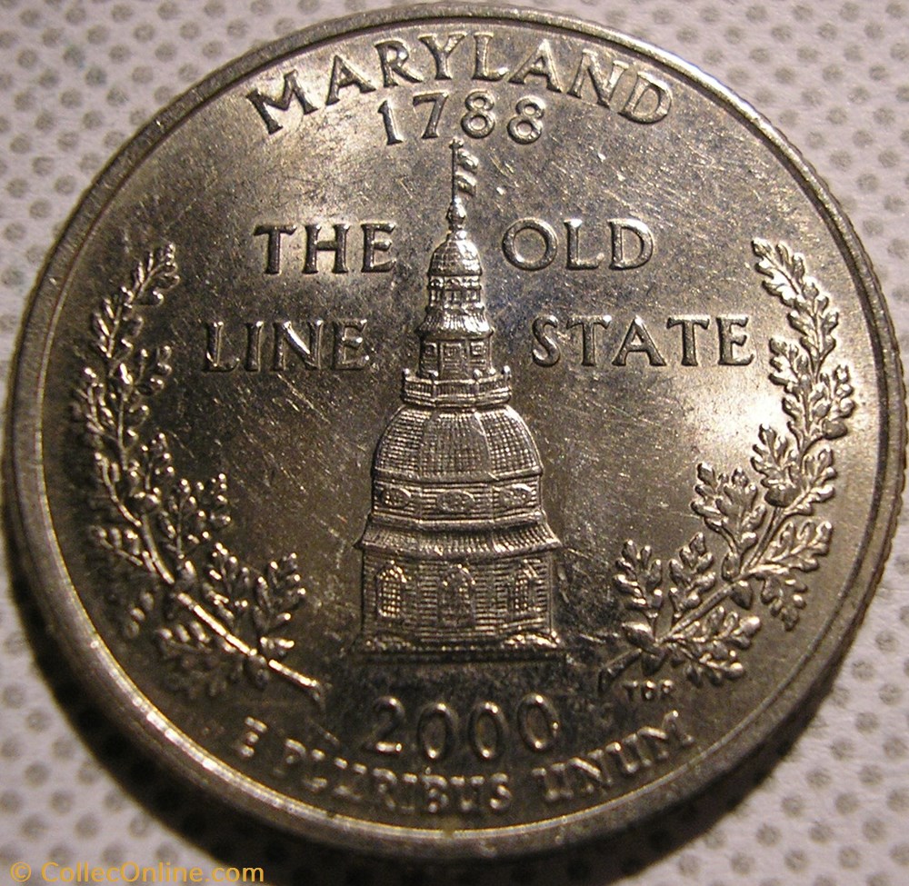 2000 D Quarter Dollar - Maryland State monnaie monde etat uni 2000 d quarter dollar maryland state
