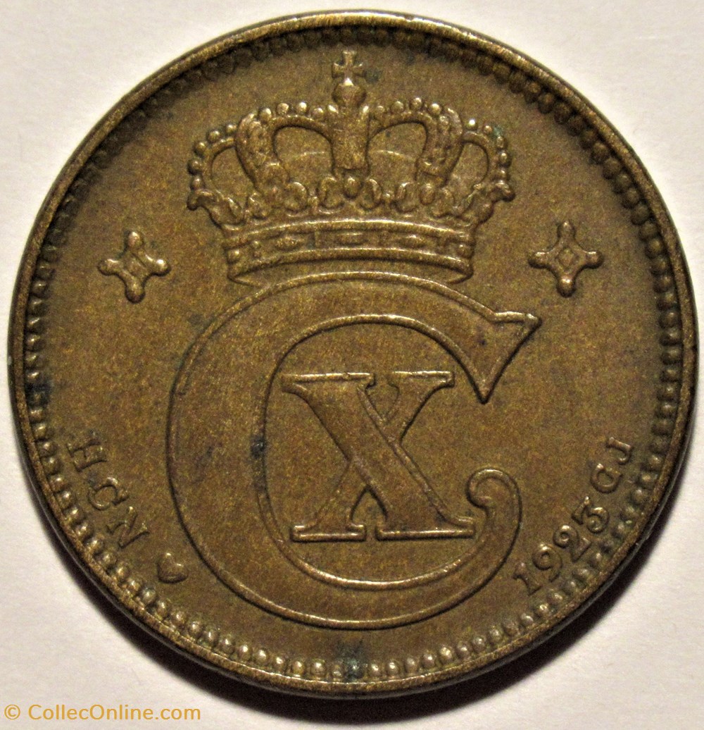 Christian X Denmark - 2 Øre 1923 monnaies monde danemark christian x denmark 2 re 1923