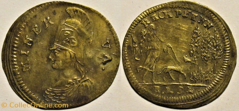 Minerva - Rechenpfennig Nürnberg, c.1783 by Lauer monnaies paranumismatique jetons poids minerva rechenpfennig nurnberg c 1783 by lauer