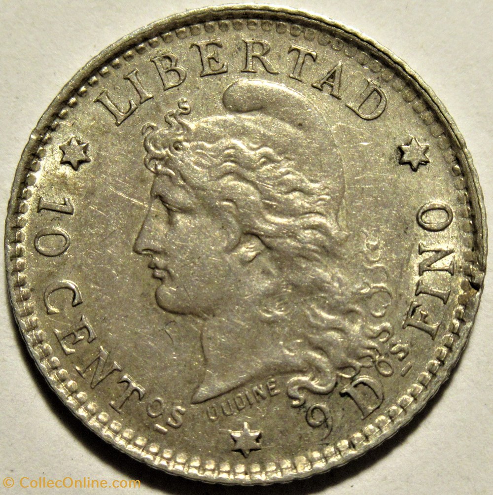 Argentina - 10 Centavos 1882 - Doubling Date 2 monnaies monde argentine argentina 10 centavos 1882 doubling date