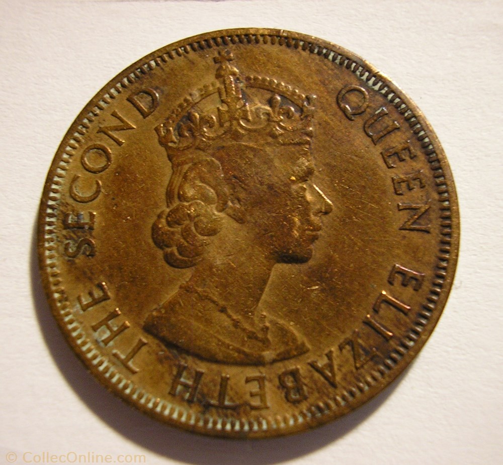 Elizabeth II - 5 Mils 1955 - Cyprus monnaie monde chypre elizabeth ii 5 mils 1955 cyprus