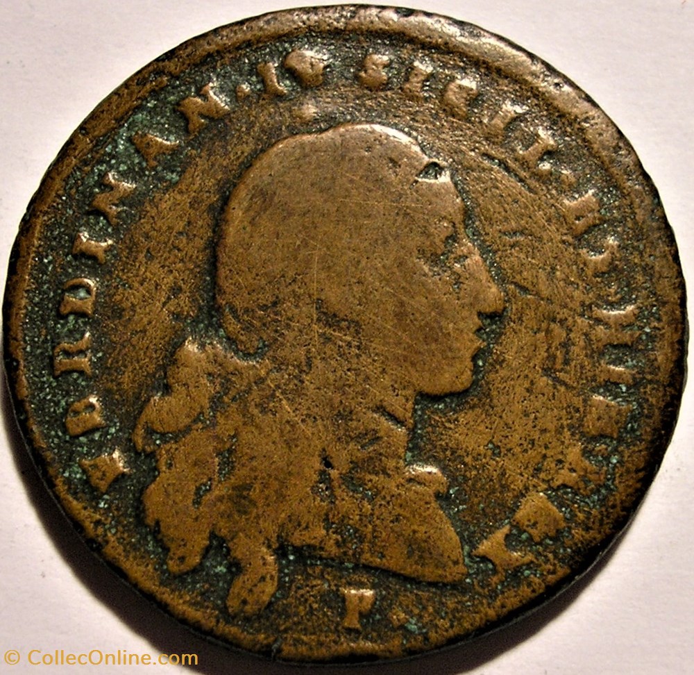 1799 Royaume de Naples, 4 Tornesi - Ferdinando IV de Bourbon-Siciles 3 monnaies monde italie 1799 royaume de naples 4 tornesi ferdinando iv de bourbon siciles