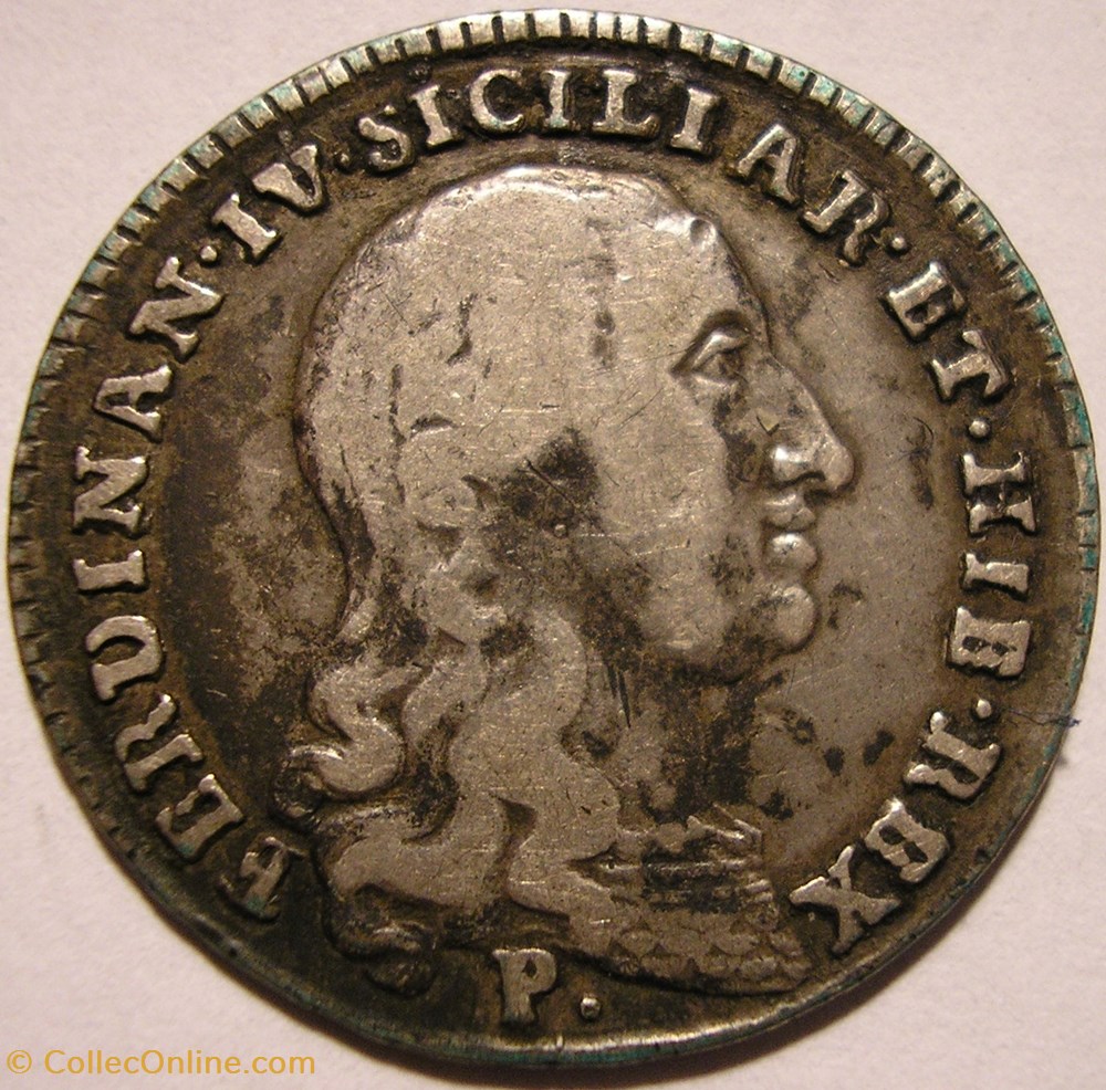 1798 Royaume de Naples 20 Grana - Ferdinando IV de Bourbon-Siciles (ex.2) monnaies monde italie 1798 royaume de naples 20 grana ferdinando iv de bourbon siciles ex 2