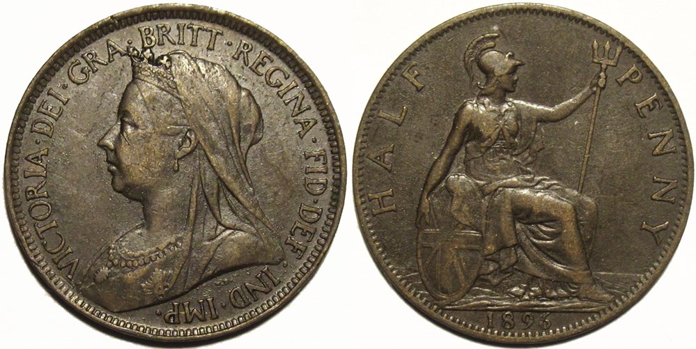 Victoria - Half Penny 1896 - Great Britain monnaies monde royaume uni victoria half penny 1896 great britain