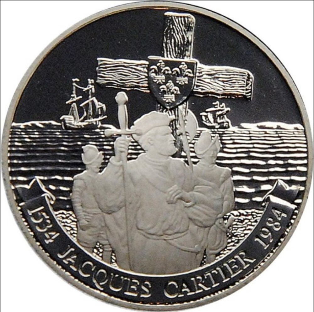 monnaies monde canada elizabeth ii 1 dollar 1984 jacques cartier