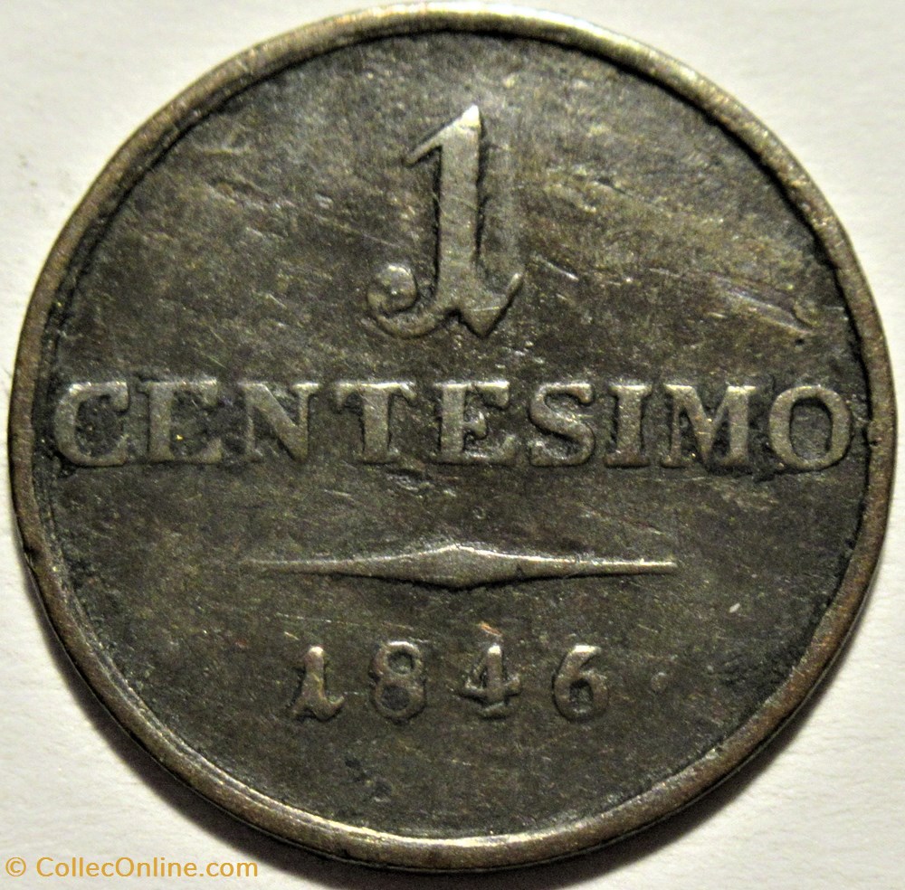 1846 Regno Lombardo-Veneto, Centesimo - Ferdinando I d'Asburgo-Lorena 3 monnaies monde italie 1846 regno lombardo veneto centesimo ferdinando i asburgo lorena