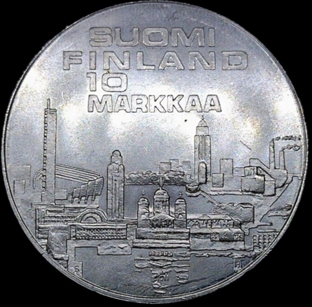 monnaies monde finlande finland 10 markkaa 1971 athletic championships