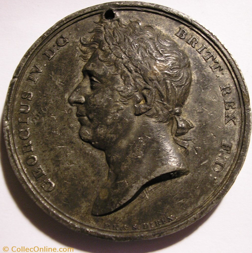 George IV - Coronation Medal 1821 - Manchester, Great Britain 2 medaille royaume uni george iv coronation medal 1821 manchester great britain