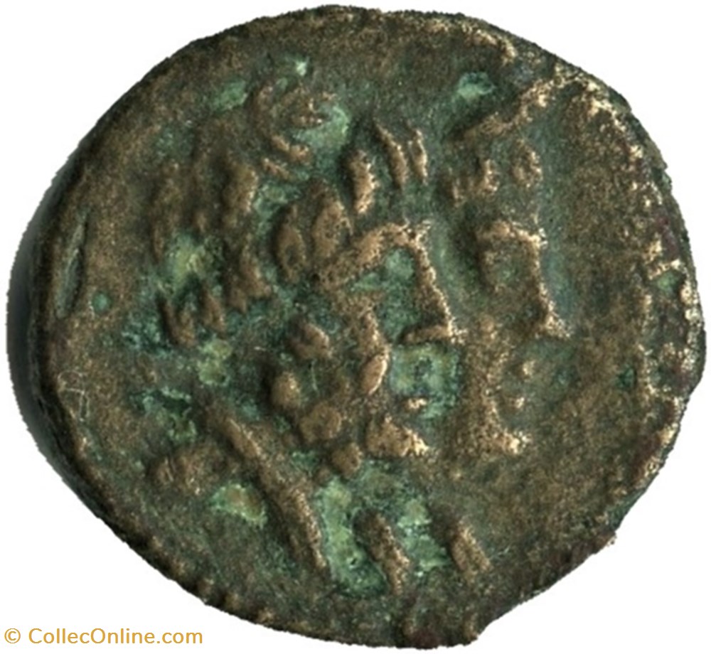 monnaies antiquite av jc ap grecques arados phoenicia 136 51 bc ae15 zeus hera
